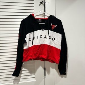 Chicago Bulls Crop Hoodie